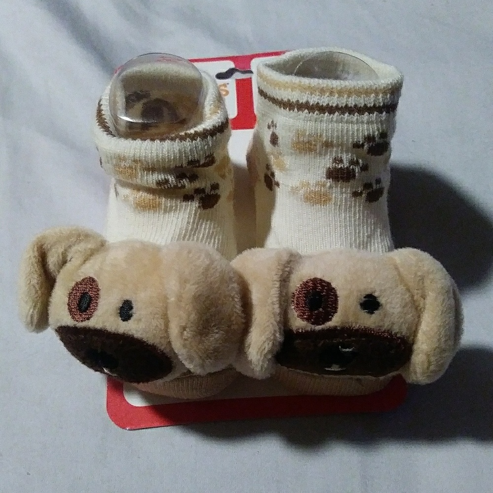3D Doggie Socks for Babies NWT